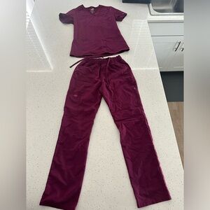 Burgundy Dickies Scrubs